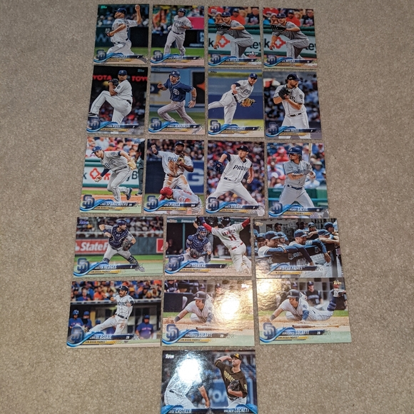 Topps Other - 2018 topps San Diego Padres lot of 19
